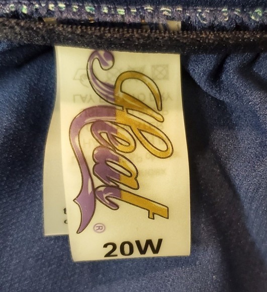 Women's‎ Heat Bikini Top Size 20W Tropical Print Plus Navy Swimsuit Top - Picture 6 of 6